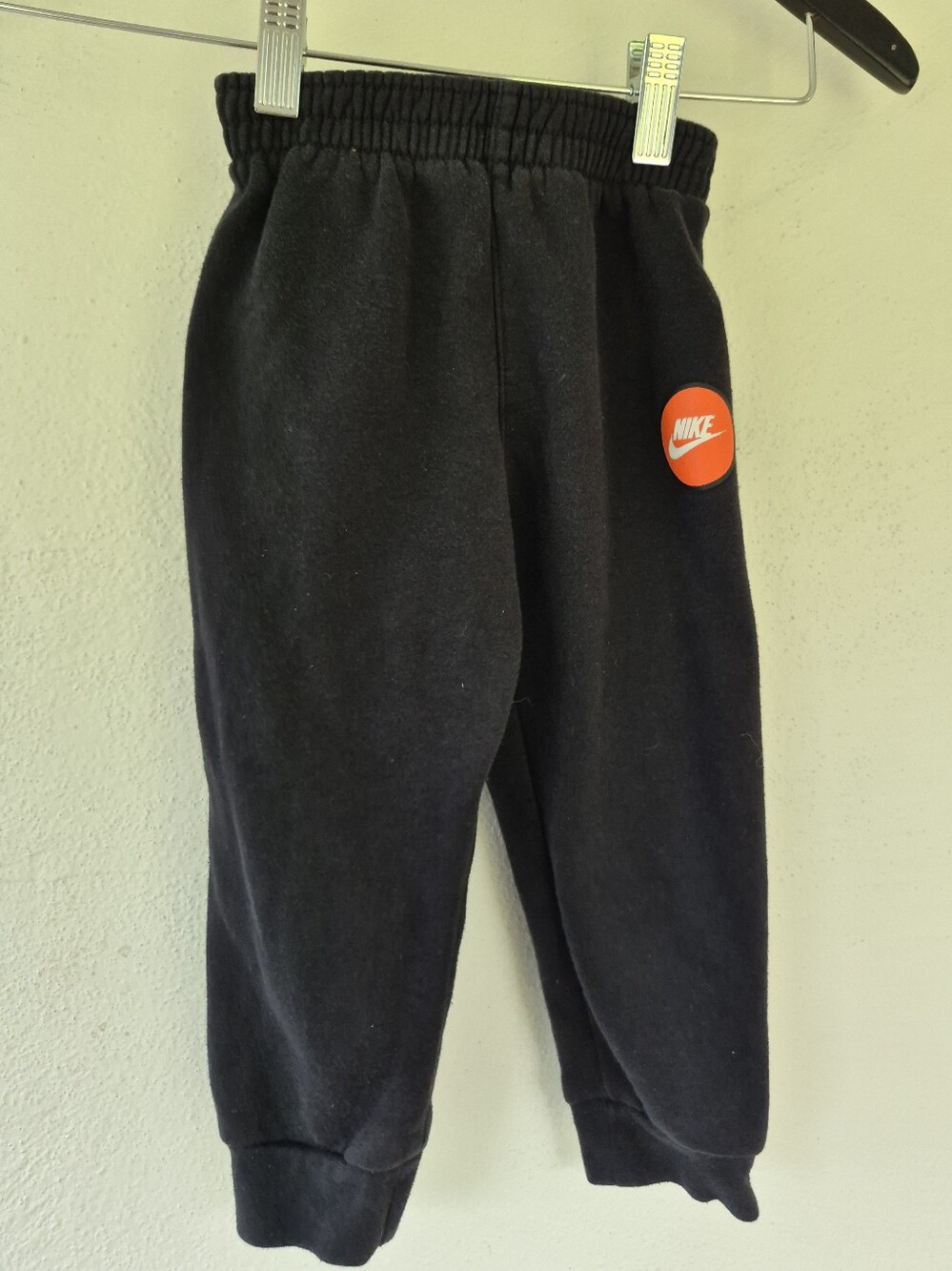 Nike 24 Month Sweat Pants Black With Orange Logo